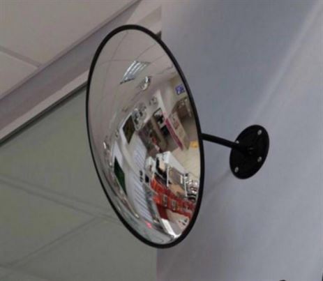 Зеркало для помещений круглое с гибким кронштейном d-500 мм