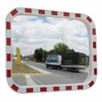 Зеркало дорожное 400x600 со световозвращающей окантовкой прямоугольное