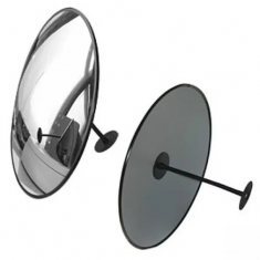 Зеркало для помещений круглое с гибким кронштейном d-400 мм