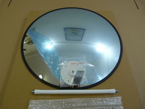 Зеркало для помещений круглое с гибким кронштейном d-800 мм